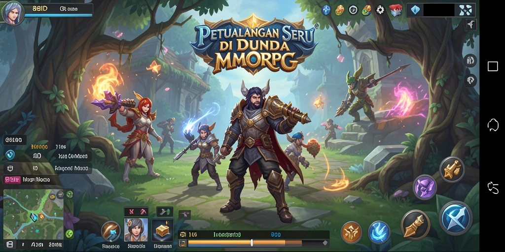 Screenshot gameplay 88ID menampilkan karakter beraksi dalam pertempuran MMORPG.