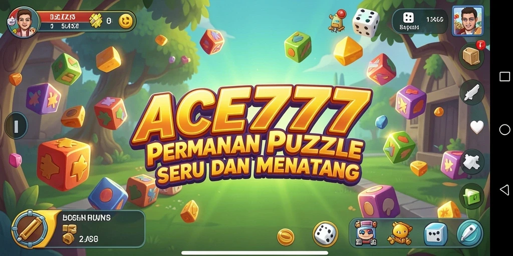 Tampilan gameplay ACE777 yang penuh warna dan menarik.