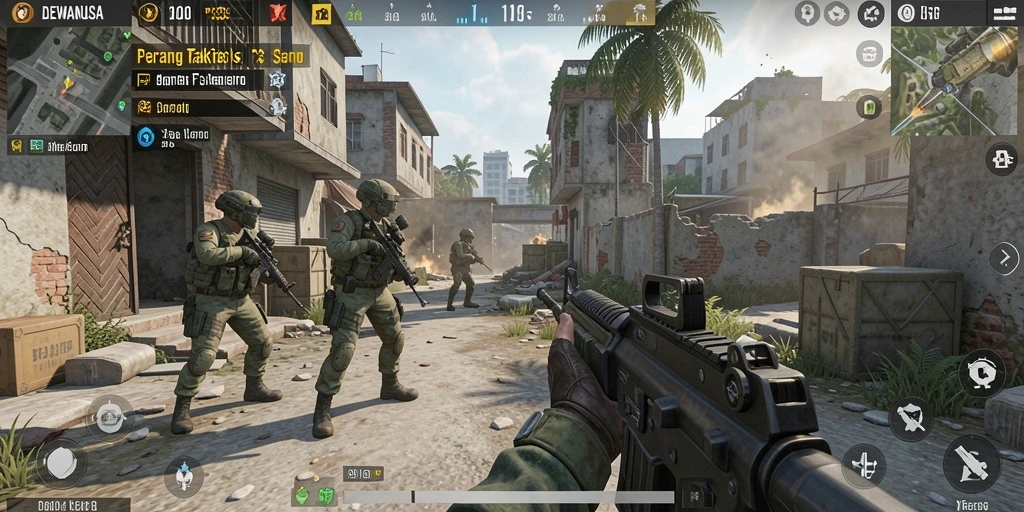 Gameplay intens dengan grafis yang menawan di DEWANUSA.