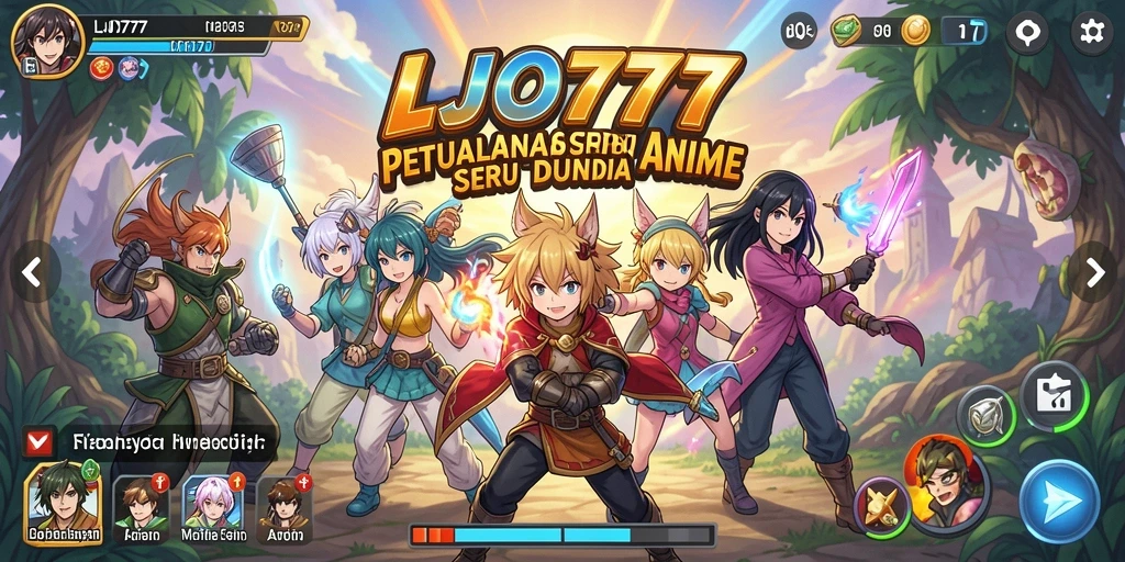 Gameplay seru dengan karakter anime terkenal.