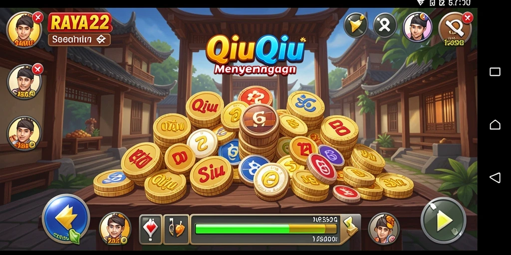 Tampilan gameplay QiuQiu yang seru dan penuh strategi.