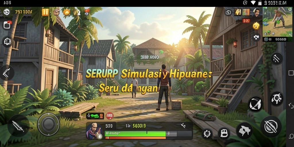 Tampilan menarik dari gameplay SERURP dengan berbagai aktivitas menarik.