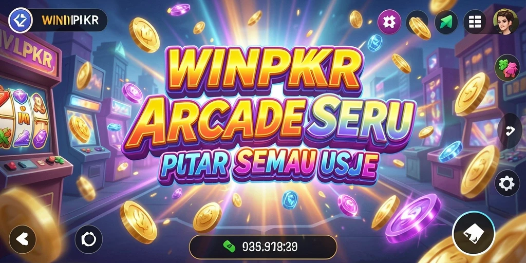 Tampilan gameplay seru pada WINPKR dengan aksi Arcade yang dinamis.
