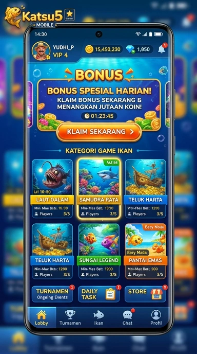Keamanan aplikasi yang terjamin di katsu5 untuk pengguna.